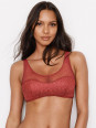 Dot Mesh & Lace Scoop Bralette