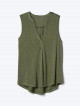 Drapey split-neck tank