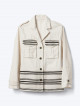 Textured stripe utility jacket