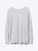 Soft open V-neck sweater