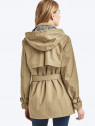 copy of Twill short hooded trench