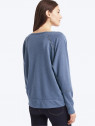 Ladder-trim pullover sweatshirt