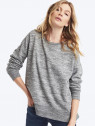 Slouchy pullover sweatshirt