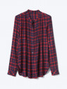 Plaid pintuck popover