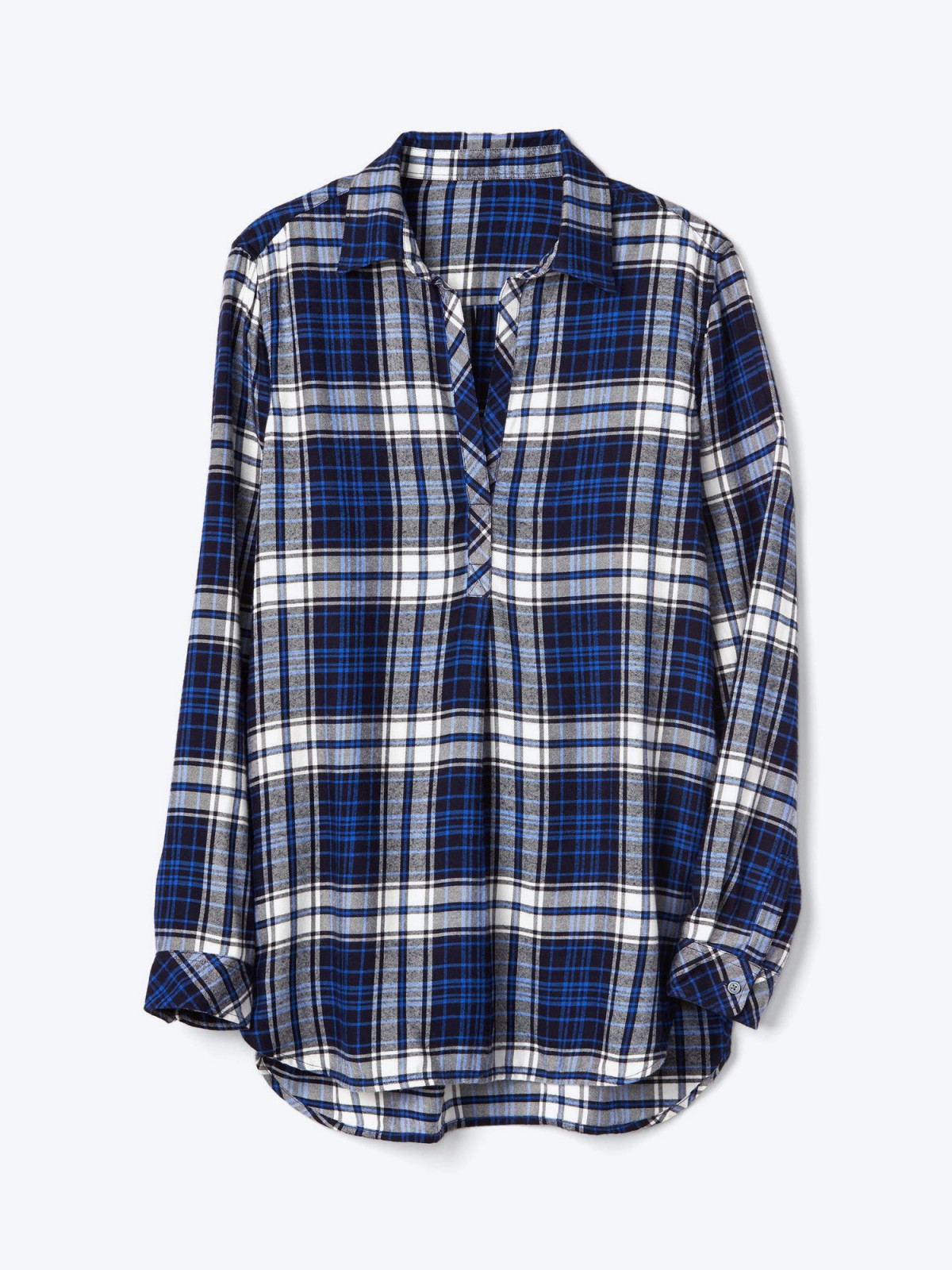 Soft plaid tunic