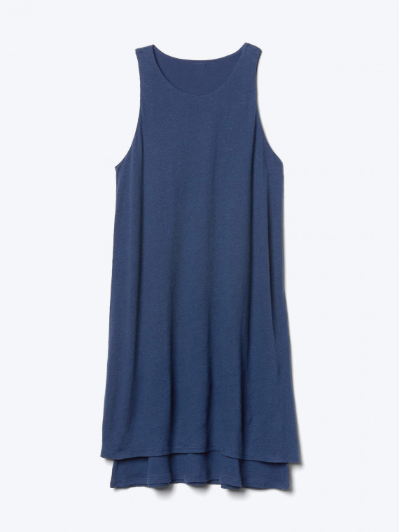 A-line layered tank dress