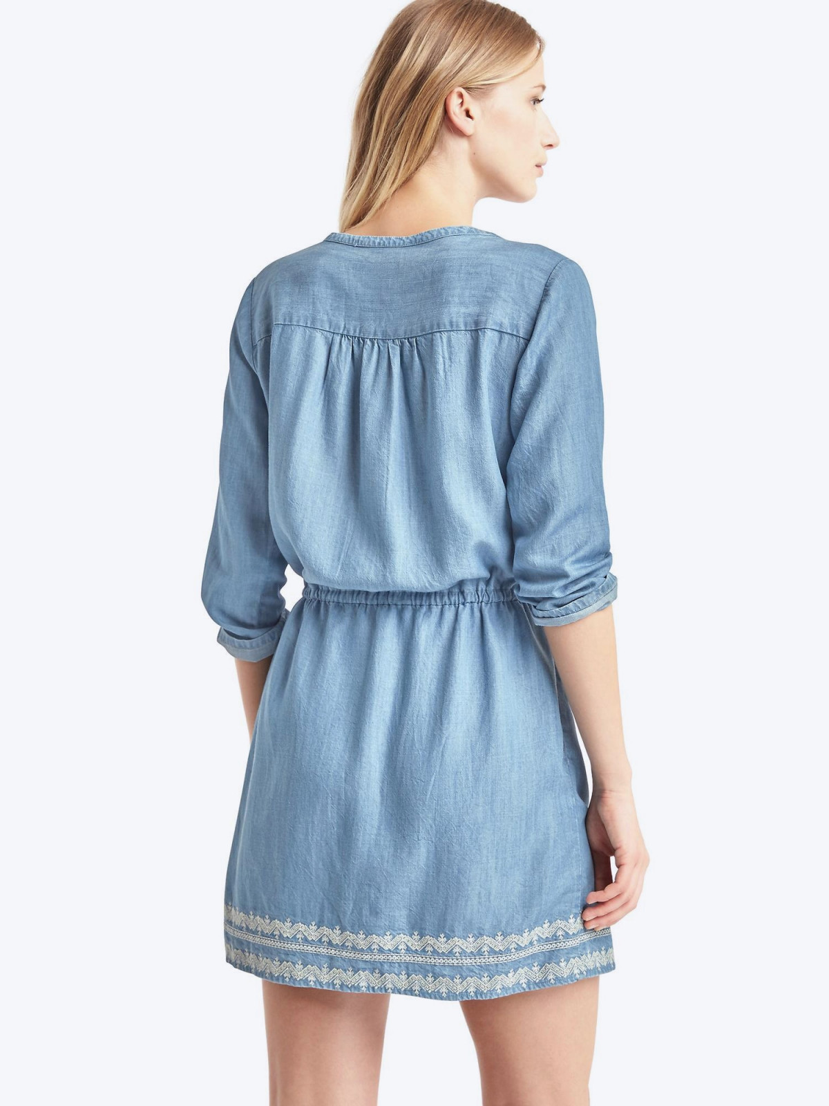 Tencel embroidered dress