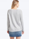 Soft open V-neck sweater