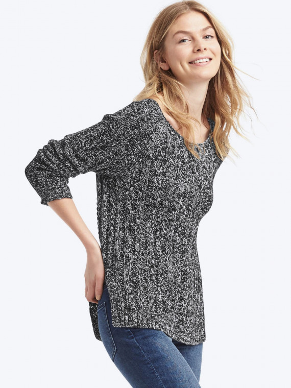 Chunky open-neck sweater