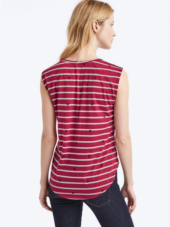 Gap Disney Mickey Mouse and stripes tee